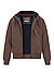 Sweatjacke, Baumwolle-Teddyfell, braun - braun