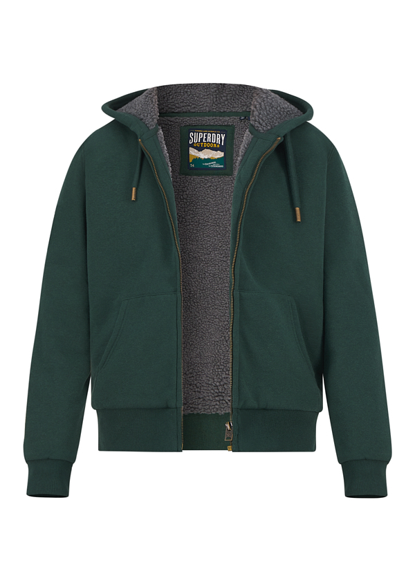 Superdry Herren Sweatjacke grün