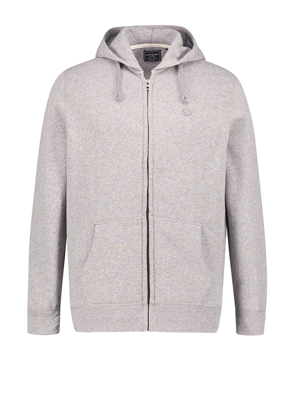Superdry Herren Sweatjacke grau Baumwolle unifarben