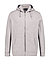 Sweatjacke, Baumwolle, grau - grau