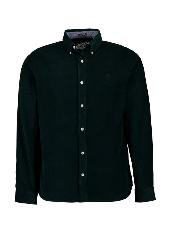 Hemd, Regular Fit, Cord, Button-Down, grün