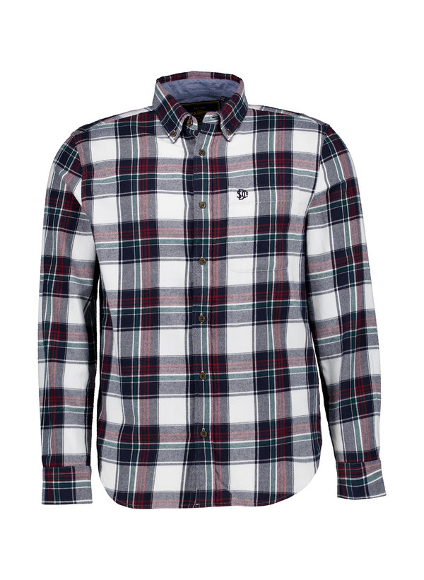 Hemd, Flanell, Button-Down, Brusttasche, multicolor kariert