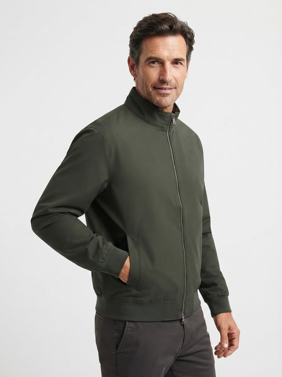 Blouson, Mikrofaser wasserabweisend, wattiert, olive