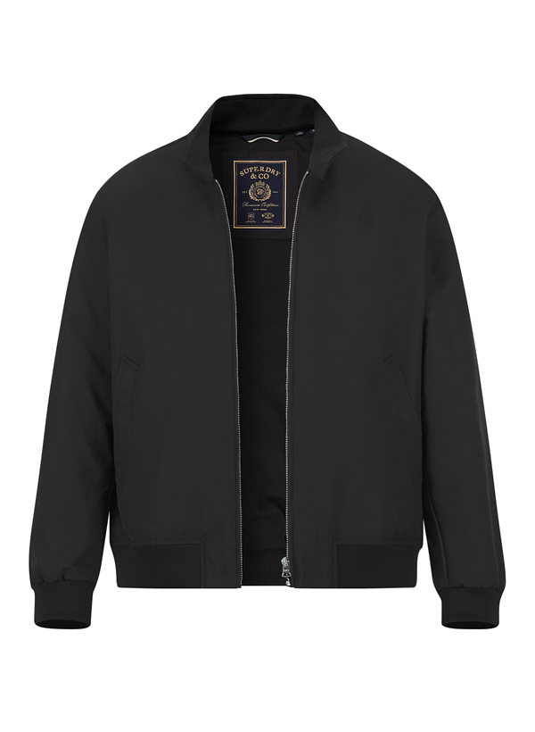 Blouson, Mikrofaser wasserabweisend, wattiert, schwarz