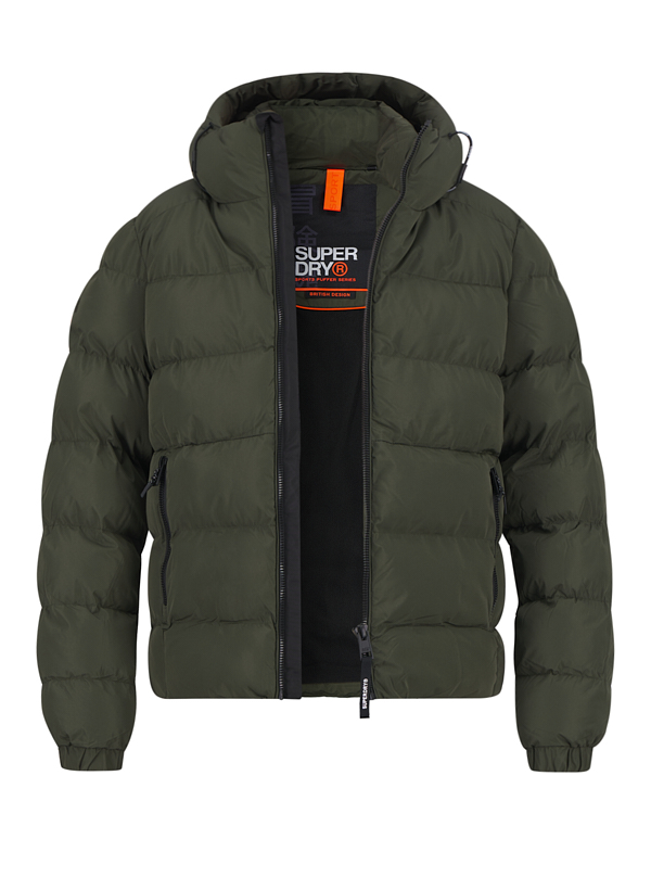 Steppjacke, Mikrofaser wattiert, khaki