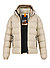 Steppjacke, Mikrofaser wattiert, beige - climbing chalk