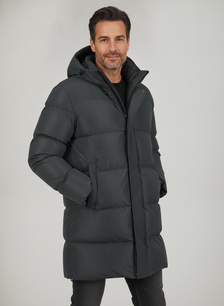 Parka, Mikrofaser wasserabweisend, khaki