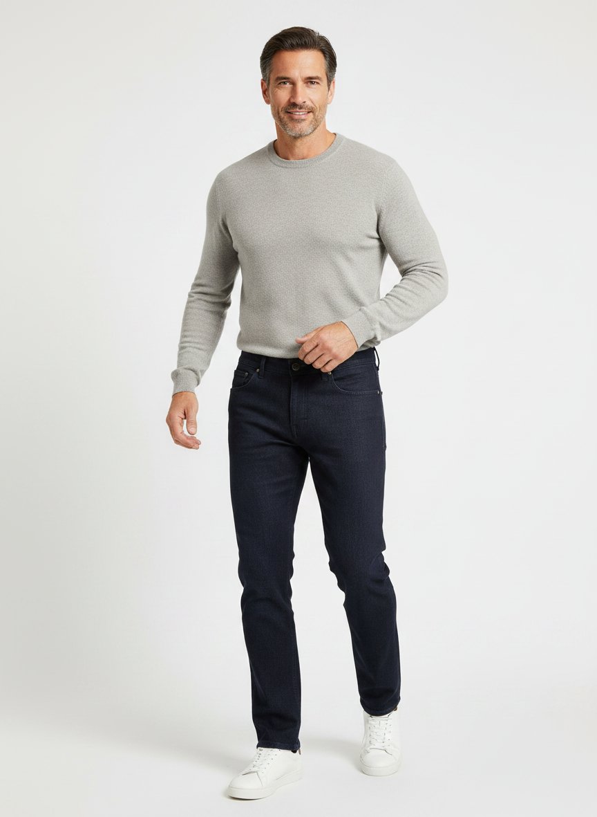 Hose Chuck, Modern Fit, Jersey, nachtblau