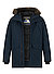 Parka, Mikrofaser wattiert Webpelz, navy - navy