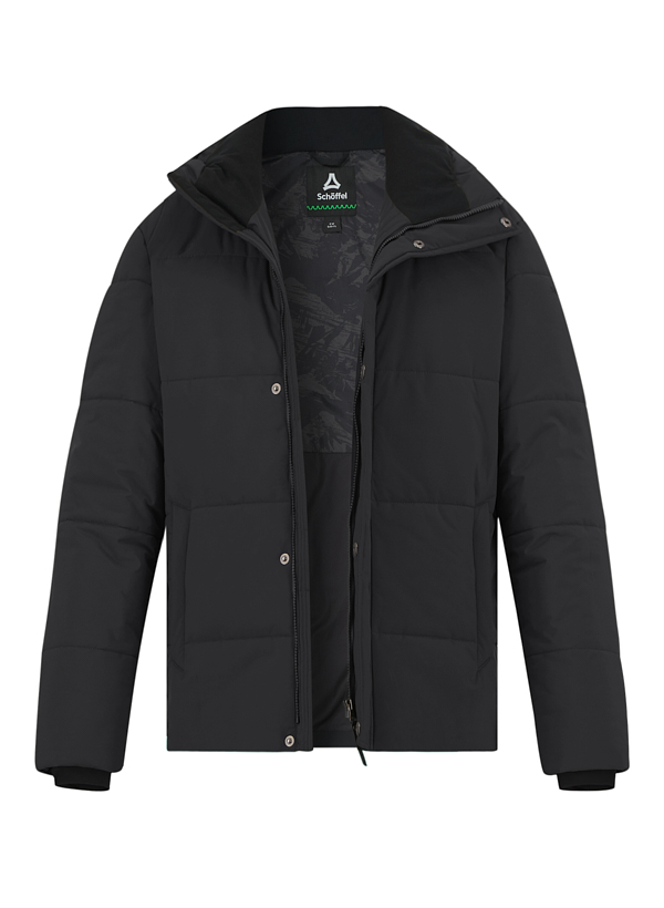 Funktionsjacke Purga, Mikrofaser wasserabweisend, schwarz