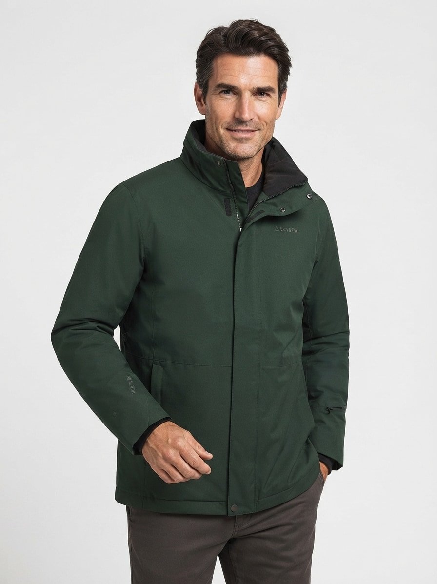 Parka Crivat, Mikrofaser wasserdicht, dunkeljade