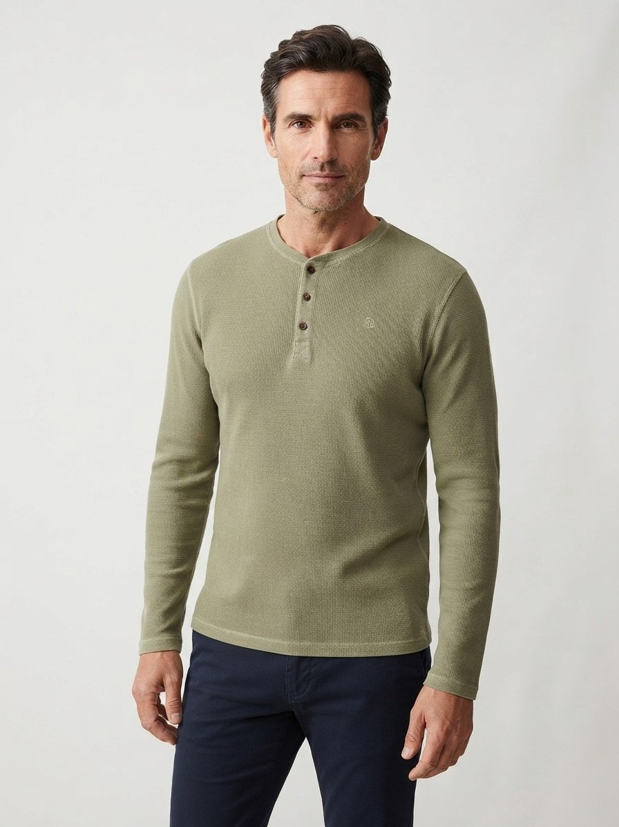 Longsleeve, Bio Baumwolle, khaki