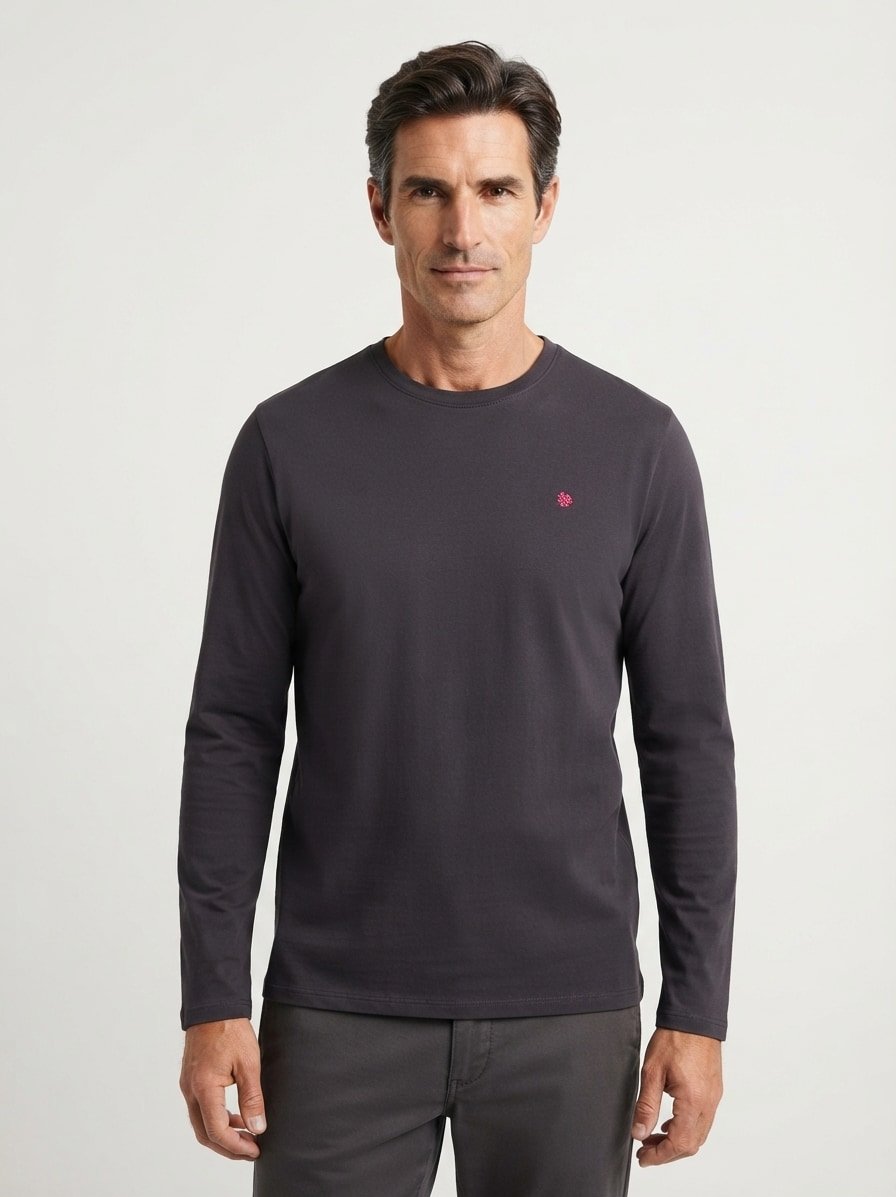 Longsleeve, Baumwolle, schwarz