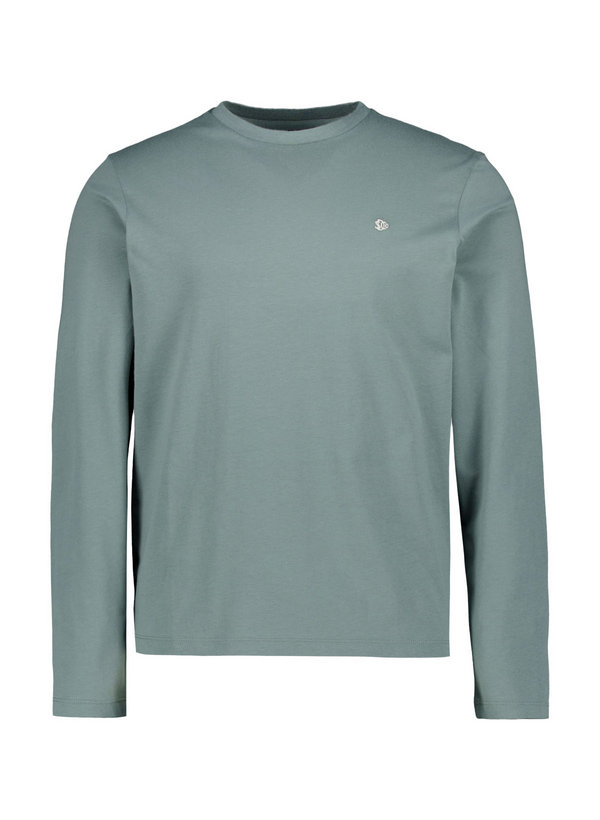 Longsleeve, Baumwolle, grün melange