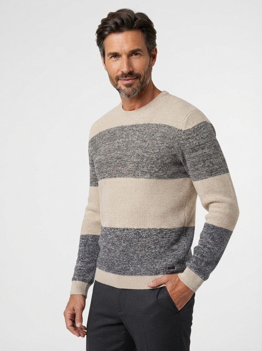 Pullover, Baumwolle, hellbraun