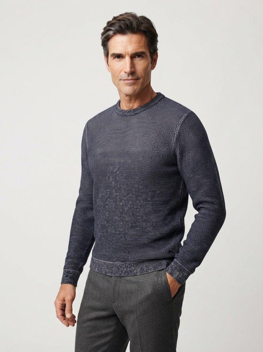 Pullover, Baumwolle, dunkelblau