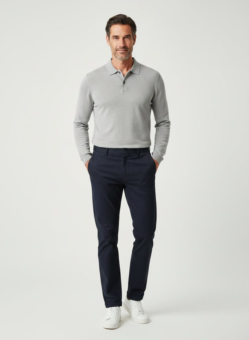 Chino Castres, Regular Fit, Baumwolle-Lyocell, dunkelblau