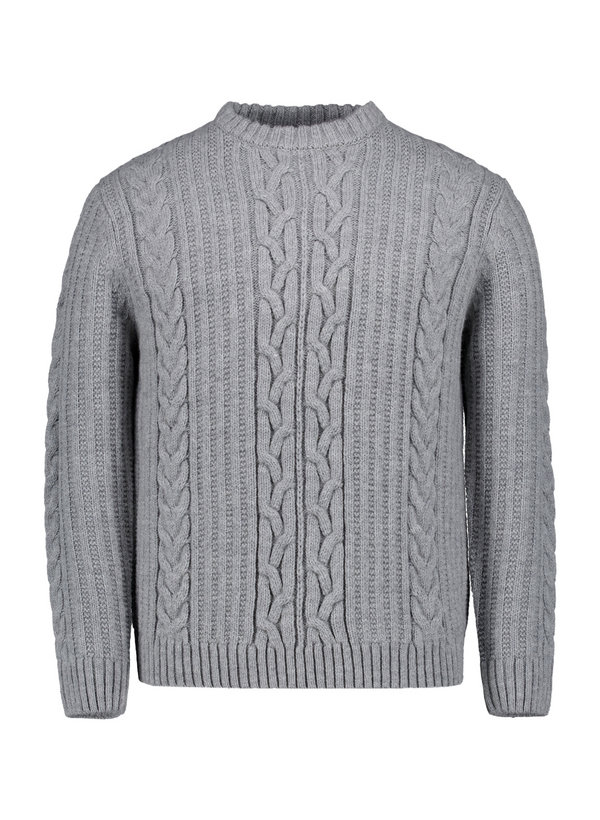 Pullover, Wolle-Mikrofaser, grau
