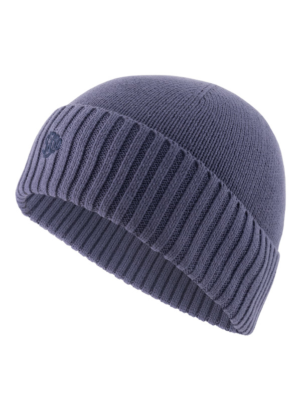 Strickmütze, Baumwolle, blau