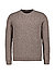 Pullover, Baumwoll-Stretch, braun meliert - braun