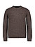 Pullover, Baumwoll-Stretch, dunkelbraun meliert - dunkelbraun