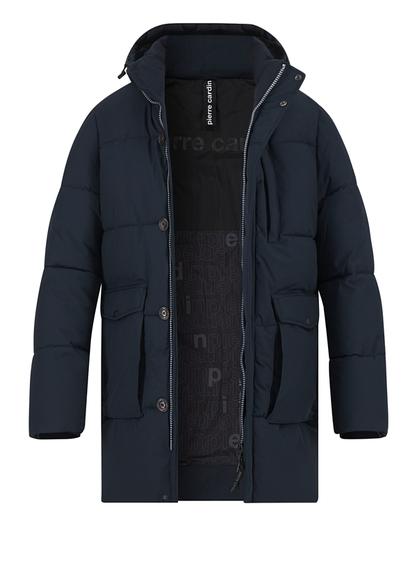 Parka, Mikrofaser wasserabweisend, dunkelblau