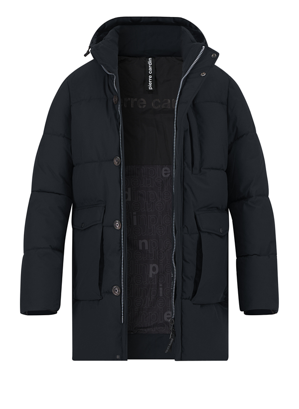 Parka, Mikrofaser wasserabweisend, schwarz