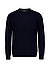 Pullover, Wolle-Baumwolle, dunkelblau - dunkelblau
