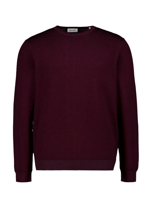 Pullover, Extrafein Merinowolle Baumwolle, dunkelrot