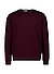 Pullover, Extrafein Merinowolle Baumwolle, dunkelrot - dunkelrot
