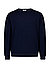 Pullover, Extrafein Merinowolle Baumwolle, dunkelblau meliert - dunkelblau