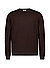 Pullover, Extrafein Merinowolle Baumwolle, braun meliert - braun