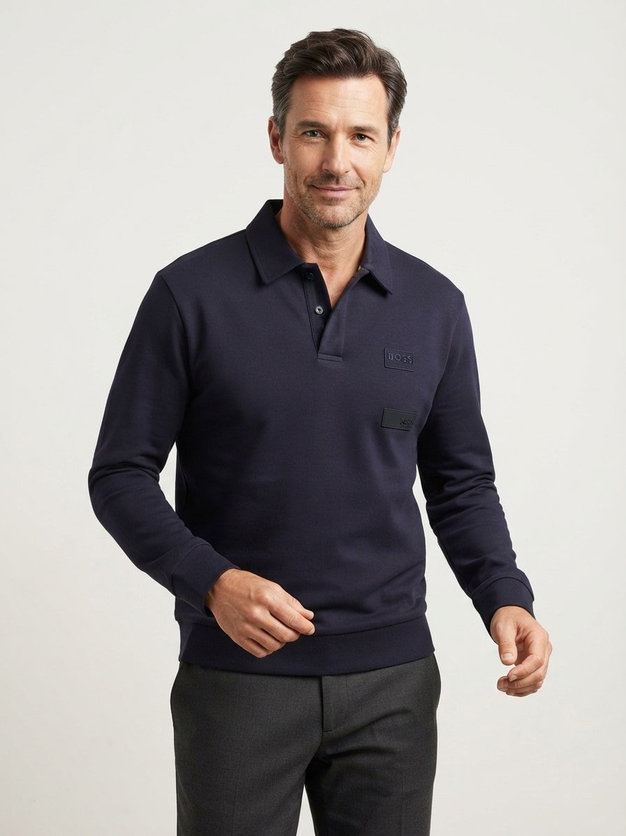 Sweatshirt, Baumwolle, dunkelblau