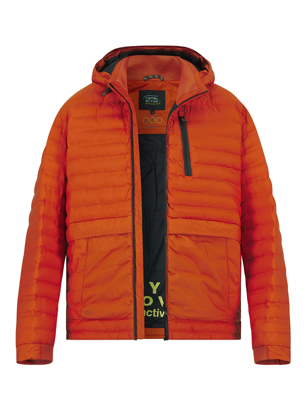 Steppjacke, Mikrofaser wasserabweisend, orange