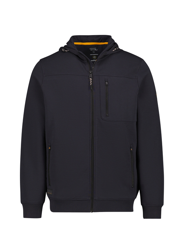 Sweatjacke, fleXXXactive®, Stretch-Baumwolle, dunkelblau