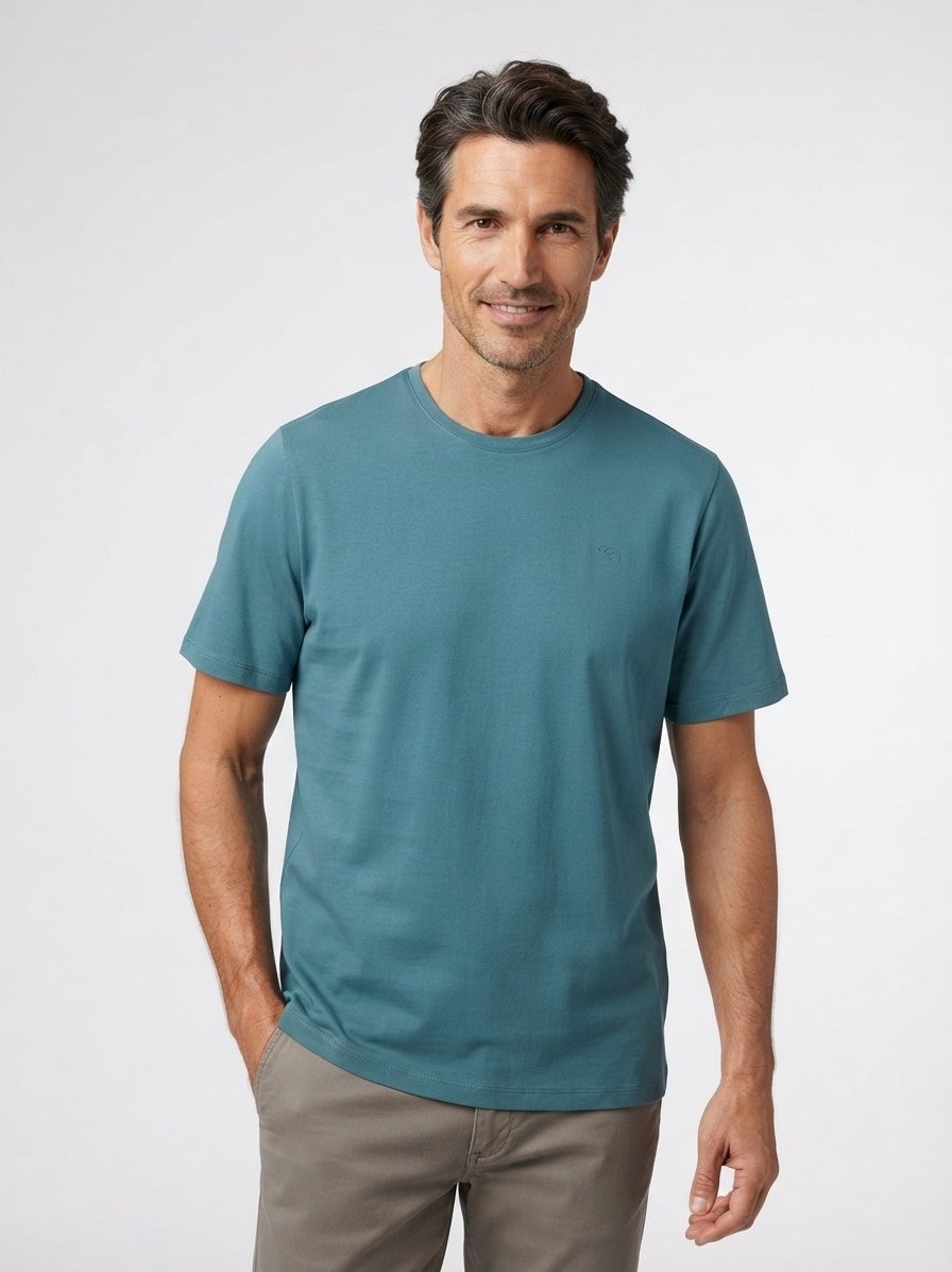 T-Shirt, fleXXXactive©, Stretch-Baumwolle, blau