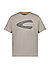 T-Shirt, Baumwolle, grau - grau-schwarz