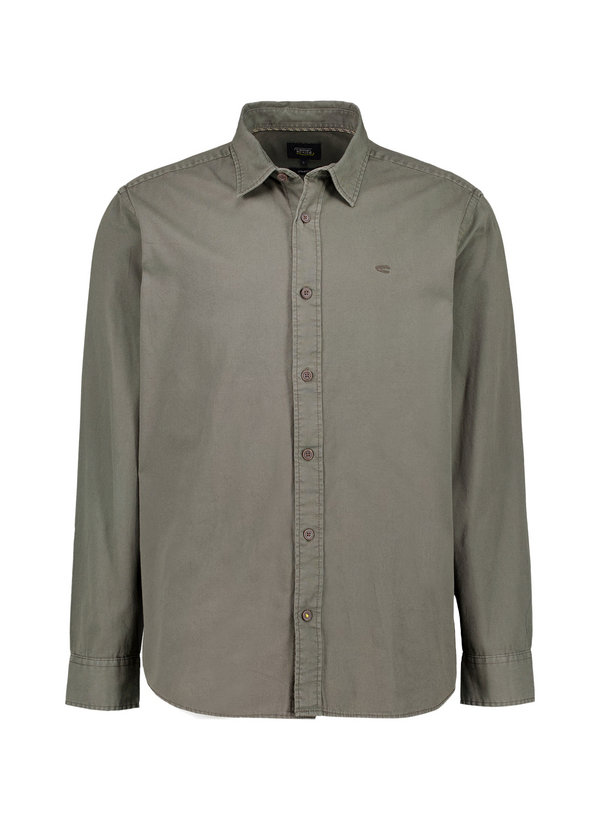 camel active Herren Hemd grün Baumwolle Comfort Fit