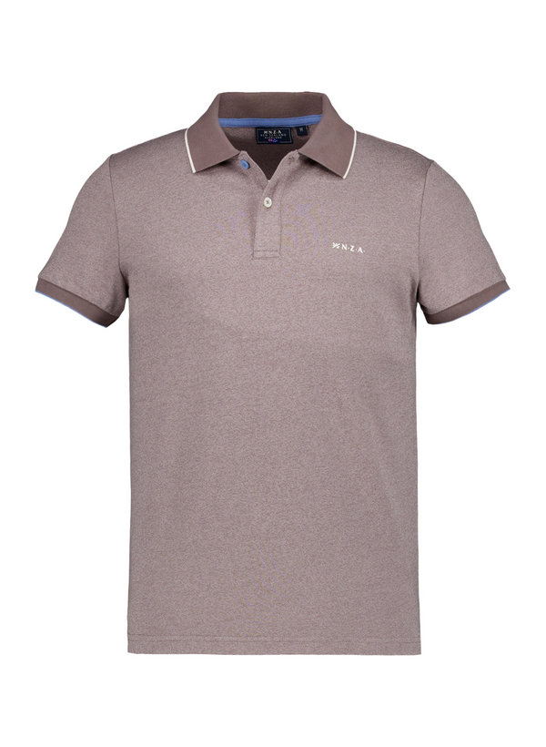 Polo-Shirt, Baumwoll-Piqué, hellbraun meliert