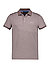 Polo-Shirt, Baumwoll-Piqué, hellbraun meliert - hellbraun