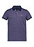 Polo-Shirt, Baumwoll-Piqué, navy meliert - navy