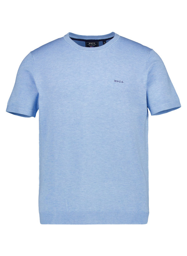 T-Shirt, Strick, blau meliert