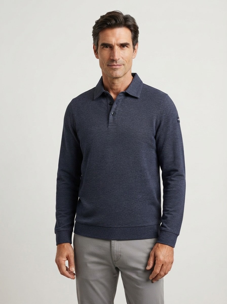Polo-Shirt, Jersey, navy
