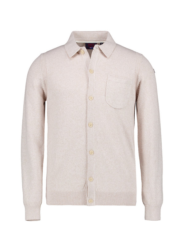 Cardigan, Baumwolle, sand meliert