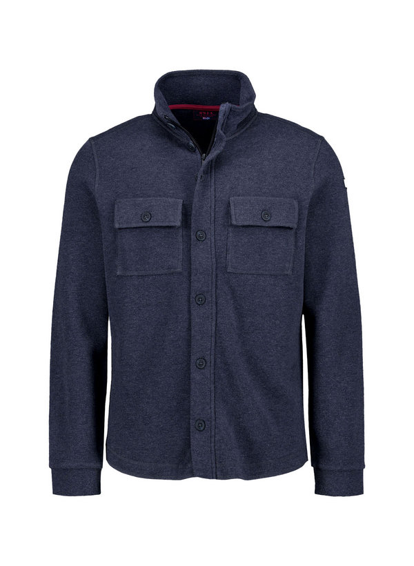 Overshirt, Baumwolle, Stehkragen, Brusttasche, navy