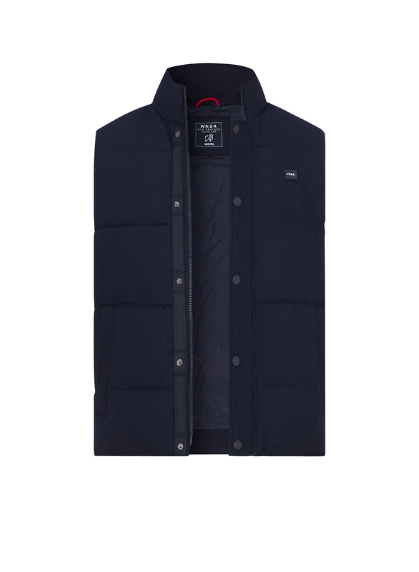 Steppweste, Wolle-Mikrofaser, navy