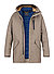 2-in-1-Jacke, Mikrofaser, Magnetverschluss, sand - sand
