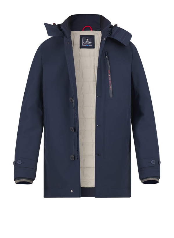 Funktionparka, Mikrofaser wasserabweisend, navy