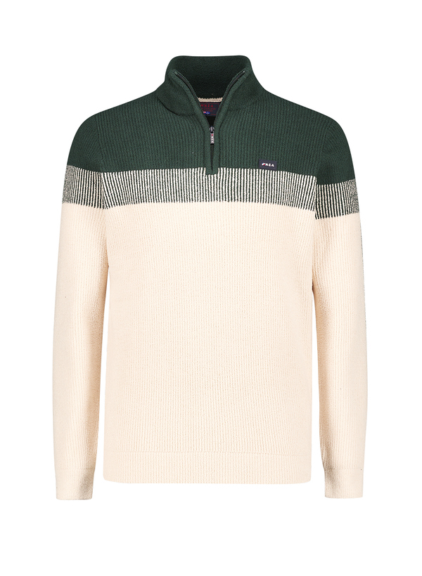 Troyer, Mikrofaser, dunkelgrün-beige strukturiert