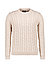 Pullover, Baumwolle, sand strukturiert - sand